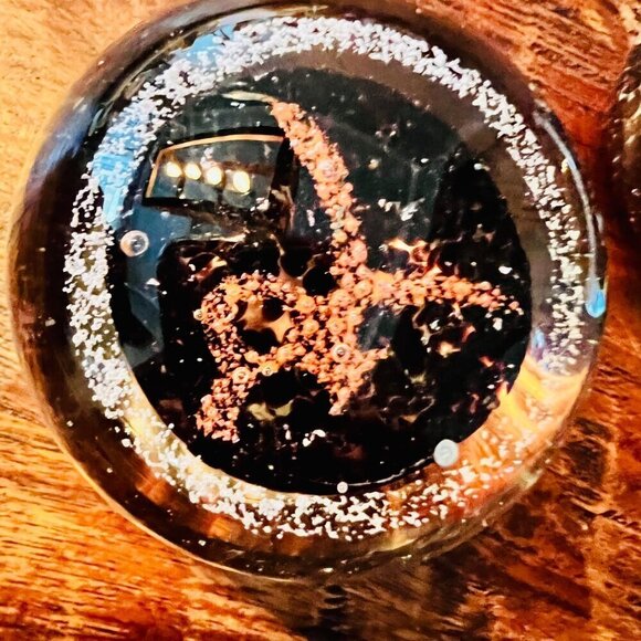 2 Abstract Handblown Paperweights - Picture 6 of 10